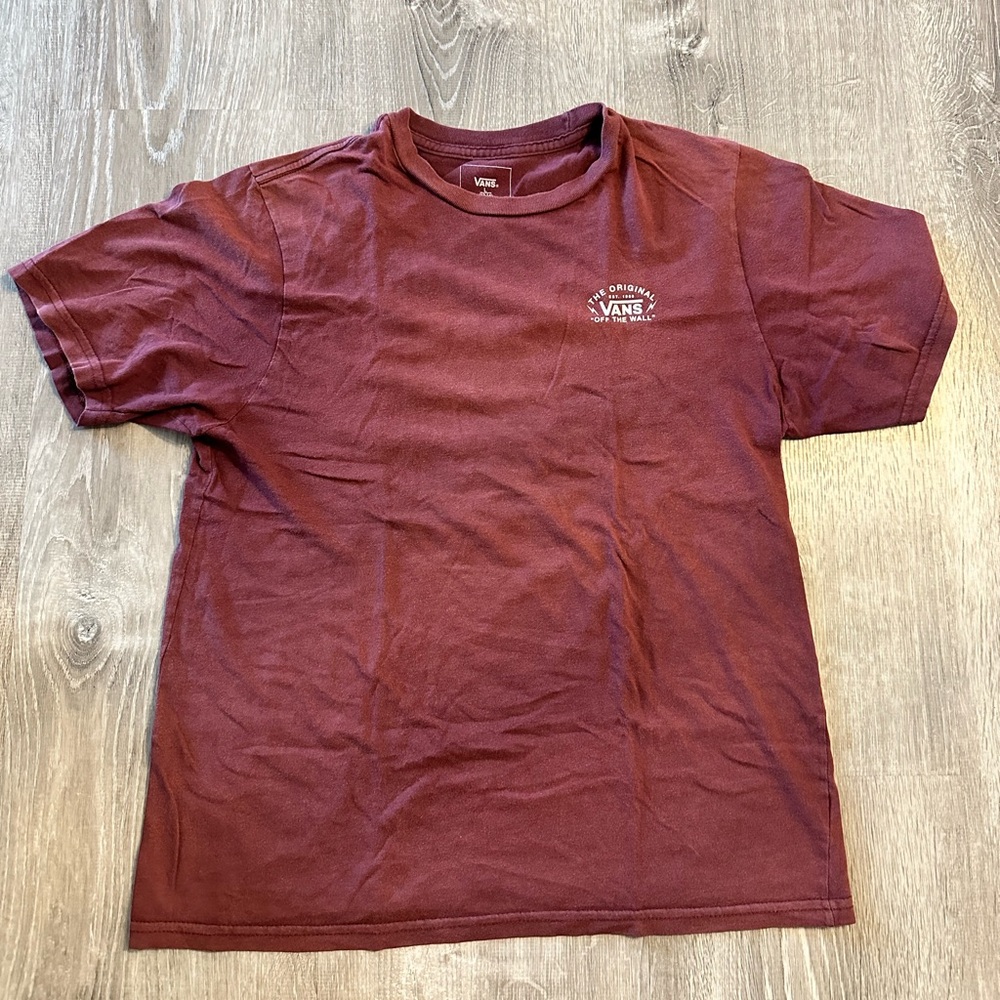 Vans Burgundy Custom Fit Tee